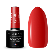  Claresa - Red 412 műköröm zselé