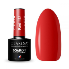  Claresa Red 412 gél lakk 5g lakk zselé