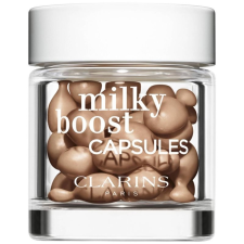 Clarins Milky Boost Capsules élénkítő make-up kapszulák árnyalat 06 30x0,2 ml smink alapozó
