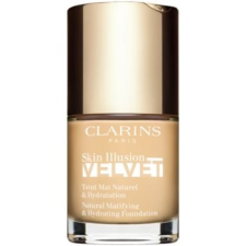 Clarins Skin Illusion Velvet mattító folyékony alapozó tápláló hatással árnyalat 100,5W 30 ml smink alapozó