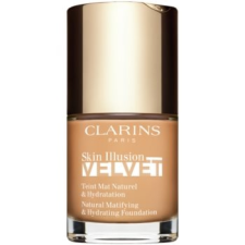 Clarins Skin Illusion Velvet mattító folyékony alapozó tápláló hatással árnyalat 108.5W 30 ml smink alapozó