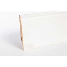CLASSEN Fehér festhető szegélyléc, "Amerikai design", 100mm magas, 240cm élvédő, sín, szegélyelem