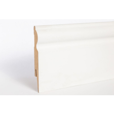 CLASSEN Fehér festhető szegélyléc, &quot;Amerikai design&quot;, 110mm magas, 240cm élvédő, sín, szegélyelem