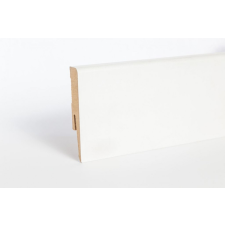 CLASSEN Fehér festhető szegélyléc, "Amerikai design", 80mm magas, 240cm élvédő, sín, szegélyelem