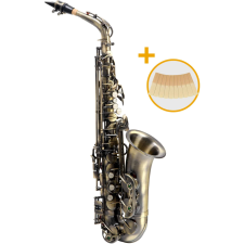 Classic Cantabile As-450 Antik Sárga Eb Alt szaxofon Szett Szett fúvós hangszer