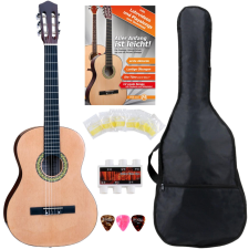 Classic Cantabile As-861 Koncert gitár 4/4-es kezdő készlet gitár és basszusgitár