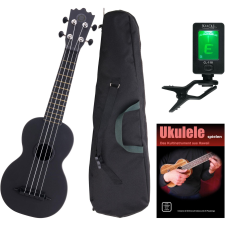 Classic Cantabile Beachbuddy Blackbird Ukulele Szett Hangolóval Együtt gitár és basszusgitár