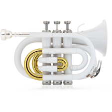 Classic Cantabile Brass Tt-400 Bb Zsebtrombita Fehér fúvós hangszer