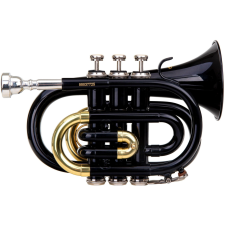 Classic Cantabile Brass Tt-400 Bb Zsebtrombita Fekete Fekete fúvós hangszer