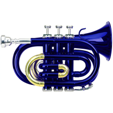 Classic Cantabile Brass Tt-400 Bb Zsebtrombita Kék fúvós hangszer