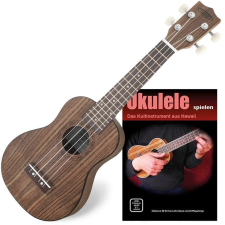 Classic Cantabile Ukulele Soprano Diófa Set Ujjrend Táblázattal Együtt gitár és basszusgitár
