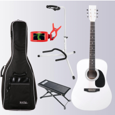 Classic Cantabile Ws-10Wh Akusztikus Gitár Fehér Szett Tartozékokkal gitár és basszusgitár