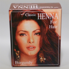 Classic Henna hajszínező por burgundi vörös 100 g hajfesték, színező