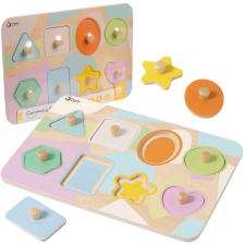  Classic World geometriai puzzle állvánnyal 9 darabos puzzle, kirakós
