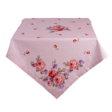 Clayre & EEf Asztalterítő 130x180cm - Dotty Rose lakástextília
