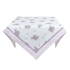 Clayre & EEf Asztalterítő 150x250cm, 100% pamut, Lavender Garden lakástextília