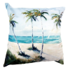Clayre & EEf Textil párnahuzat - 45x45cm - pálmafás