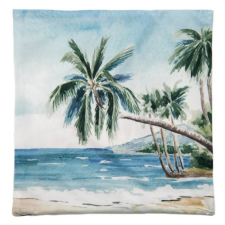 Clayre & EEf Textil párnahuzat - 45x45cm - pálmafás lakástextília