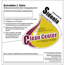  Clean Center Sidonia-koncentrat I. fázis kisérőmatrica információs címke