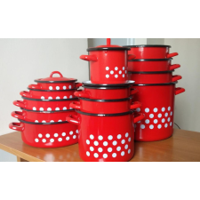 CleanDepo FAZÉK+FEDŐ PIR.PÖTTY.8L./2+39/23PP edény