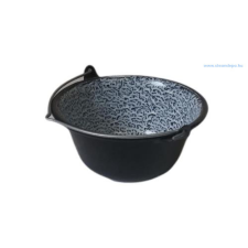 CleanDepo Zománcozott tálaló bogrács, 16 cm fekete kerti sütés és főzés