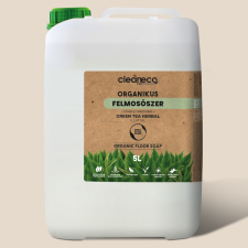 Cleaneco Organikus felmosószer, Green tea herbal illat, XXL, 5liter tisztító- és takarítószer, higiénia