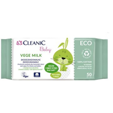 Cleanic Baby ECO Vege Milk 50 db törlőkendő