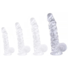ClearlyHorny Dildick XL – átlátszó, nagyméretű dildó 19 x 5 cm