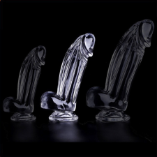 ClearlyHorny Kolk átlátszó vibrátor – 14 cm prémium élvezet vibrátorok