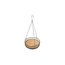 CLEEF.6Y5027 Mennyezeti virágtartó fém, rattan, 41x70cm kerti dekoráció