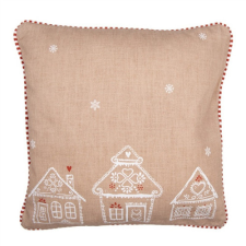  CLEEF.GBB21 Párnahuzat 40x40cm, 100% pamut, Gingerbread Bliss lakástextília