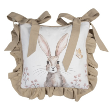 CLEEF.REB25 Székpárnahuzat 40x40xm,100% pamut,Rustic Easter Bunny lakástextília