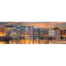 Clementoni 1000 Darabos Panoráma Puzzle - Amszterdami Fények (GXP-910398) puzzle, kirakós