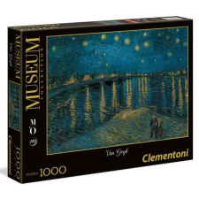 Clementoni 1000 db-os puzzle Museum Collection - Van Gogh - Csillagos éj a Rhone fölött (39344) puzzle, kirakós