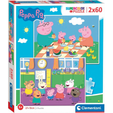 Clementoni 24793 Supercolor Peppa malac - 2x60 darabos puzzle puzzle, kirakós