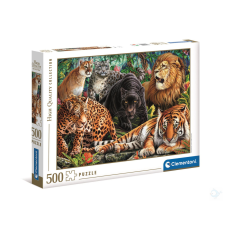 Clementoni 500 db-os High Quality Collection puzzle - Vadmacskák puzzle, kirakós