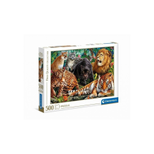 Clementoni 500 db-os puzzle - High Quality Collection Vadmacskák (35126) puzzle, kirakós