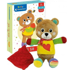 Clementoni Baby plüss mackó - díszdobozban nyálkendővel plüssfigura