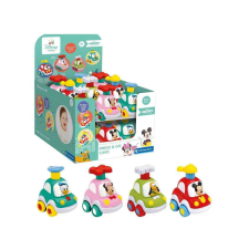 Clementoni Baby: Press&Go kisautó Disney karakter figurával négyféle változatban 1db készségfejlesztő