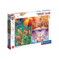 Clementoni Cirkusz 3x48db-os puzzle - Clementoni puzzle, kirakós