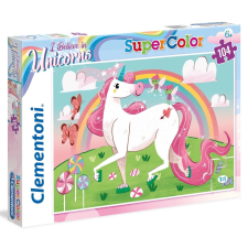 Clementoni Clementoni csillogó puzzle hiszek a unikornisokban 104 darabos puzzle, kirakós