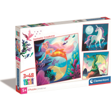 Clementoni Clementoni puzzle fantasztikus lények 3x48 darabos puzzle, kirakós