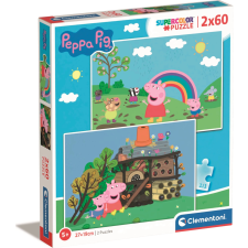 Clementoni Clementoni puzzle Peppa malac 2x60 darabos puzzle, kirakós