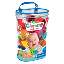  Clementoni - Clemmy Baby Puha kockák 40 db-os építőcsomag barkácsolás, építés