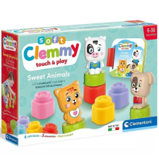 Clementoni Clemmy - Puha építőkockák - Édes állatok kreatív és készségfejlesztő
