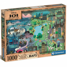 Clementoni Disney: 101 kiskutya térkép puzzle 1000db-os - Clementoni puzzle, kirakós