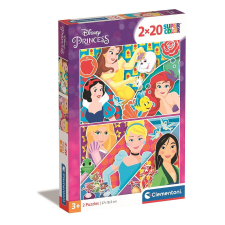 Clementoni Disney Hercegnők 2x20 db-os puzzle Clementoni puzzle, kirakós
