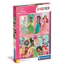 Clementoni Disney Hercegnők 2x60db-os Supercolor puzzle - Clementoni puzzle, kirakós