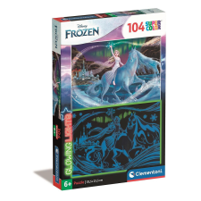 Clementoni Disney Jégvarázs Nokk 104 db-os világítós puzzle Clementoni puzzle, kirakós