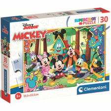 Clementoni Disney Junior: Mickey egér és barátai Supercolor puzzle 30 db-os – Clementoni puzzle, kirakós